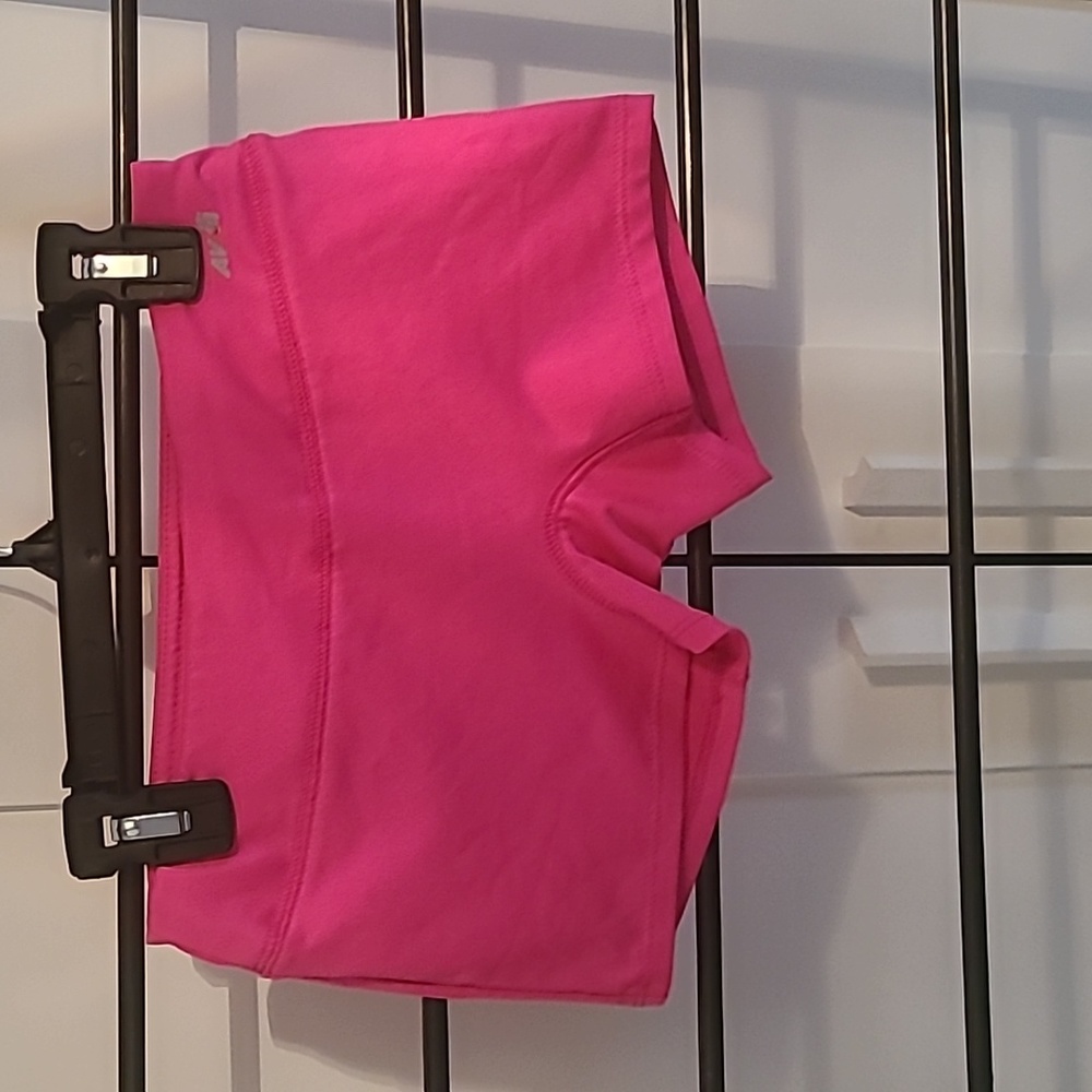 Girl's pink spandex shorts